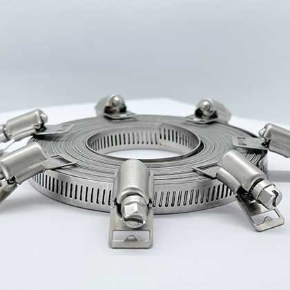 American Type Tape 8mm bandwidth 304 strap self-made American stainless steel through hole steel band