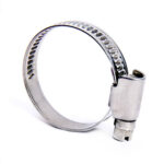 Germany Type 9mm Bandwidth Hose Clamp 8-12mm 60-80mm W1 Silver