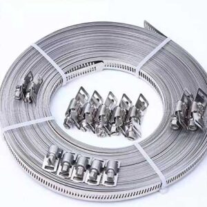 American Type Tape 8mm bandwidth 304 strap self-made American stainless steel through hole steel band