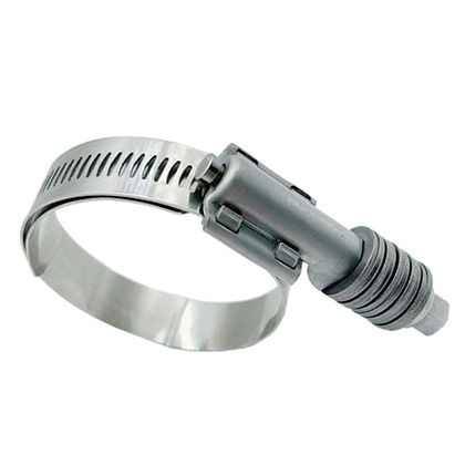 American type Perforated band Heavy duty high strength high torque hose clamp with washer and liner