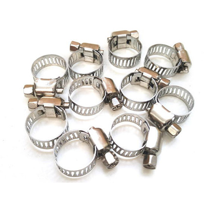 American Type 8mm band width Installs Easily Hose Clamps For Firm Hose