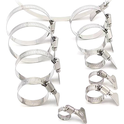 American Type 8mm 12.7mm 304 stainless steel with handle type hose clamp
