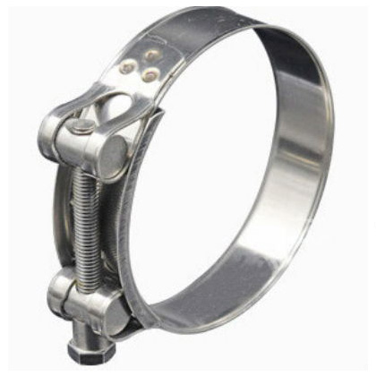 Color-coated zinc single-head solid power hose clamp