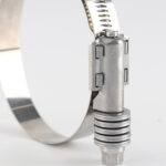 American type Perforated band Heavy duty high strength high torque hose clamp with washer and liner