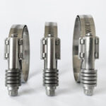 American type Perforated band Heavy duty high strength high torque hose clamp with washer and liner