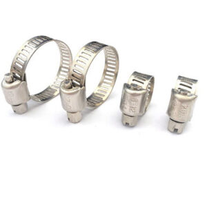 American Type 8mm band width Installs Easily Hose Clamps For Firm Hose